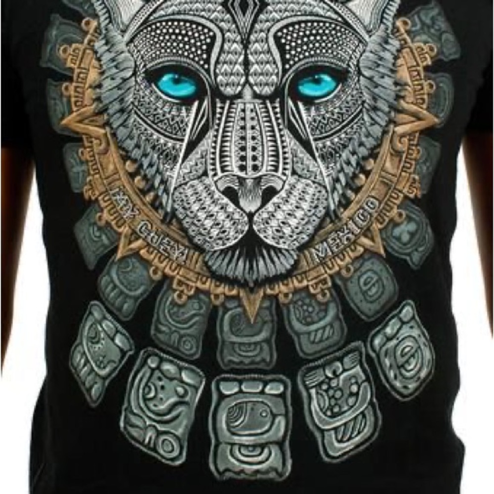 Black Graphic Men Shirt